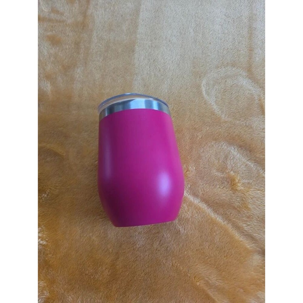 pink metal wine tumbler